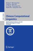 Lecture Notes in Computer Science 12869 - Chinese Computational Linguistics