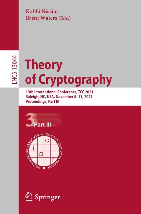 Springer Nature Proceedings Computer Science 3 - Theory of C ... - cover
