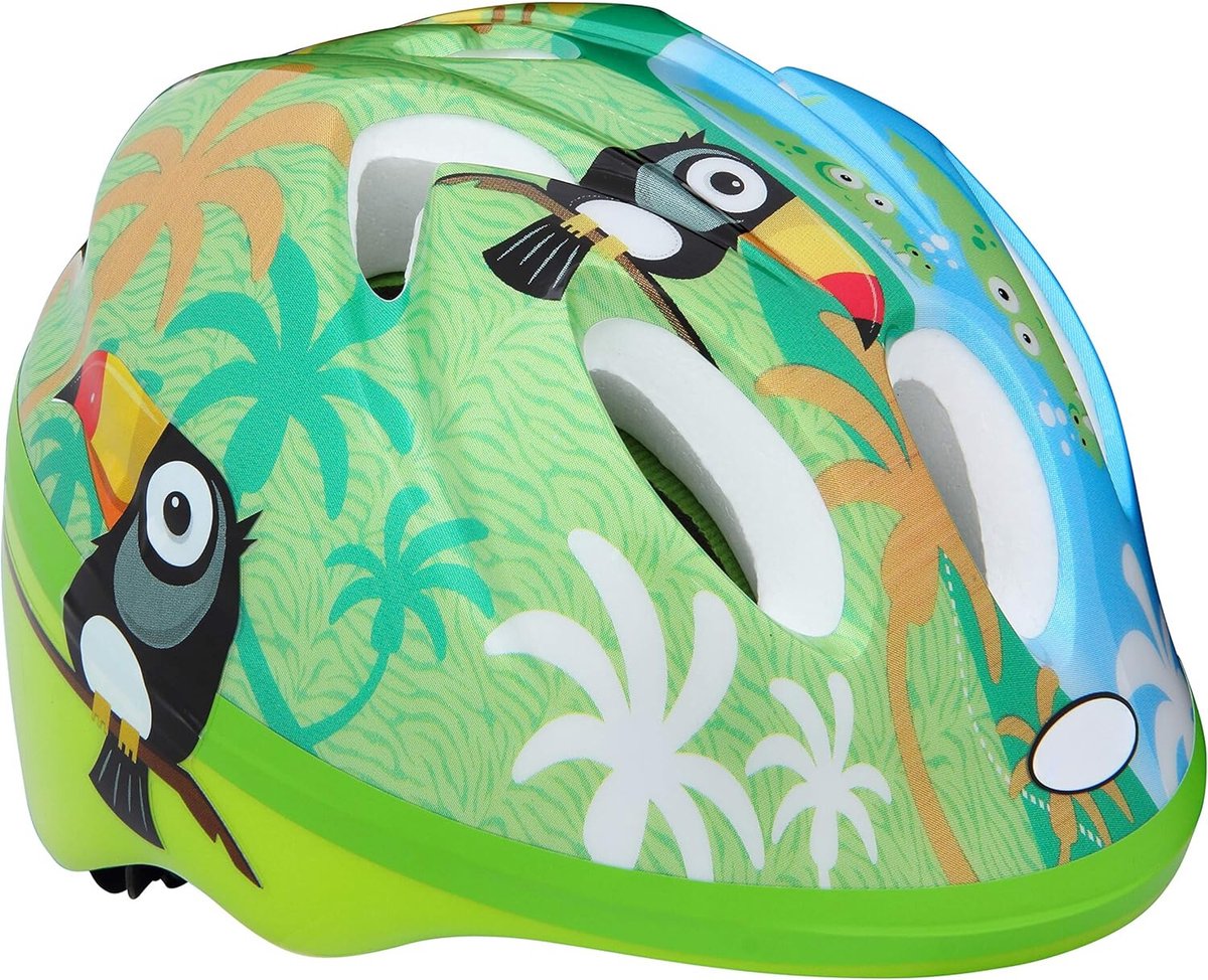 Baby fietshelm - Fietshelm baby - Kinderfiets helm - Fietshelm voor jongens & meisjes - Groen - Maat S (45-50 cm omtrek) - Houd je kind veilig op de fiets!