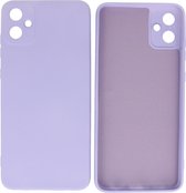 Fashion Backcover Telefoonhoesje - Color Hoesje - Geschikt voor de Samsung Galaxy A05 - Paars