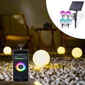 Lueas® Solar Smart Led Lichtbolletjes - Smart Tuinverlichting - Solar Tuinverlichting met App