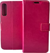 Portemonnee Book Case Hoesje Geschikt voor: Samsung Galaxy A30S A50 & A50S - Roze