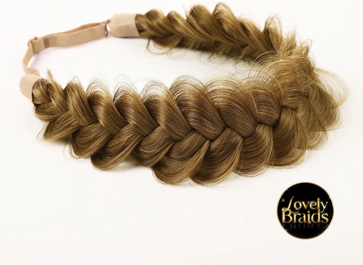Lovely braids - golden tan blonde - hair braids - messy - haarband - infinity braids - Haarvlecht band - fashion - diadeem - festival look - festival hair - hair braid - hair fashion - haarmode