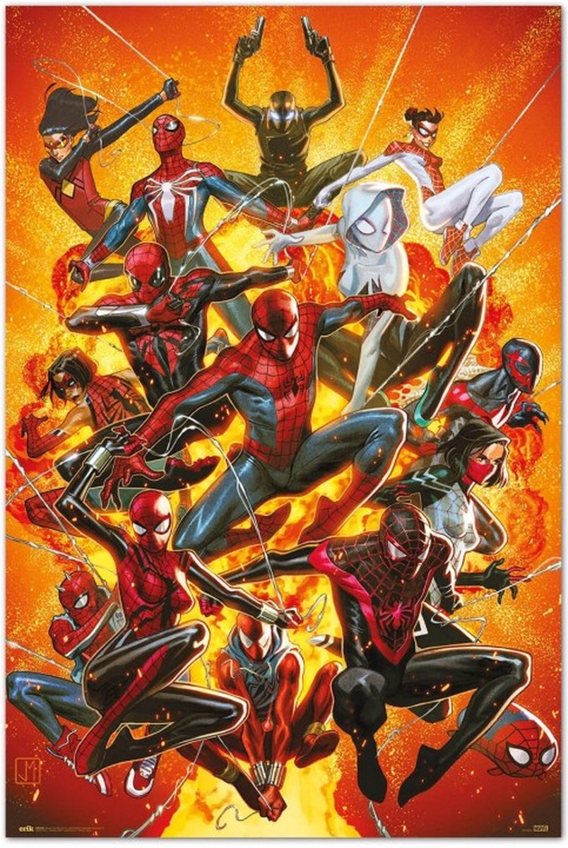 Posterpoint Spiderman poster - Superheld - Marvel - Geddon - Peter - Film - Comic - 61 x 91.5 cm. Multicolor