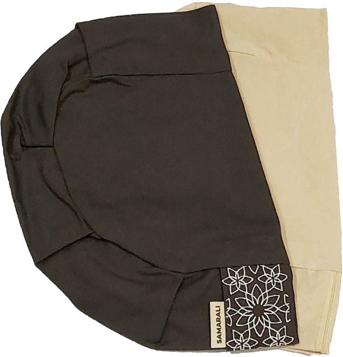 Samarali Biologisch Katoenen Halve Maan Meditatiekussenhoezen - Grijs - 38 x 25 x 14 cm - Geschikt voor Zafu Meditatiekussen - Yoga Kussen - Duurzaam - Zen Accessoire