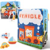 Baby Zacht Stoffen Boek - Zintuigelijk & Activiteiten - Educatief Baby Speelgoed - Veilig Materiaal - Wasbaar