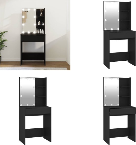 Kaptafel met LED-verlichting 74,5x40x141 cm betongrijs kopen