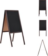 vidaXL Schoolbord A-frame - 40 x 60 cm - cederhout - Bord