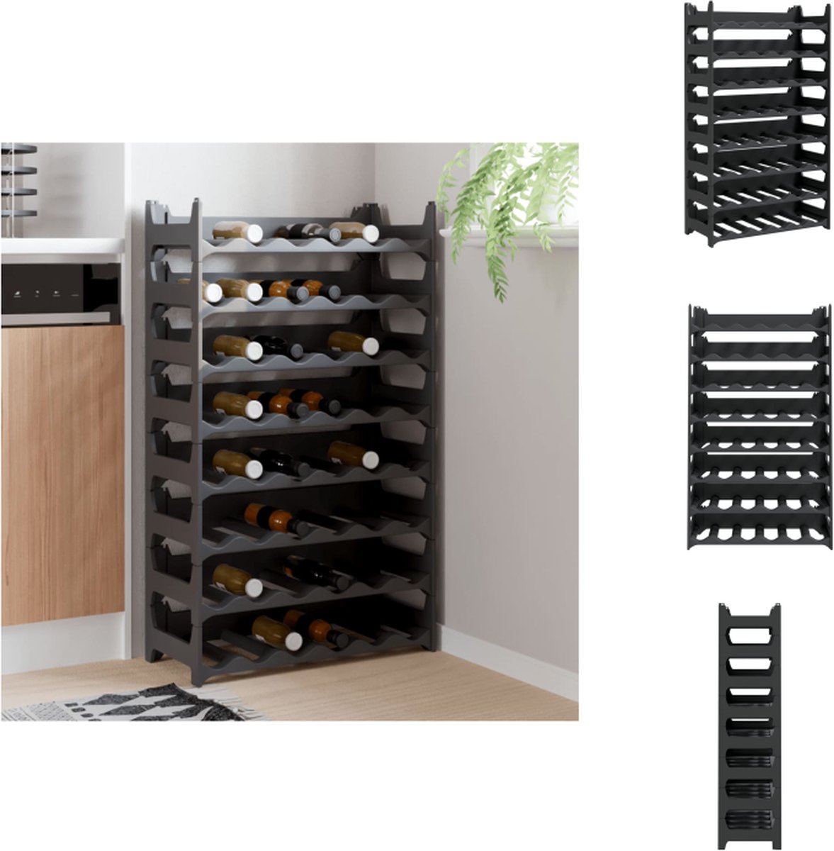 VidaXL Wijnrek 60x26x104 cm Polypropeen (PP) Wijnrek