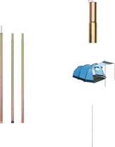 vidaXL Telescopische Tentstok - Verstelbare lengte- 170-255 cm - Diameter stok- 22/19 mm - Gegalvaniseerd staal - Tentstok
