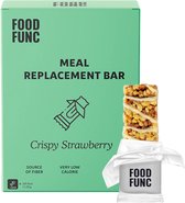Foodfunc | Meal Replacement Bar | Crispy Strawberry | 7 x 55 gram | No Junk Just Func