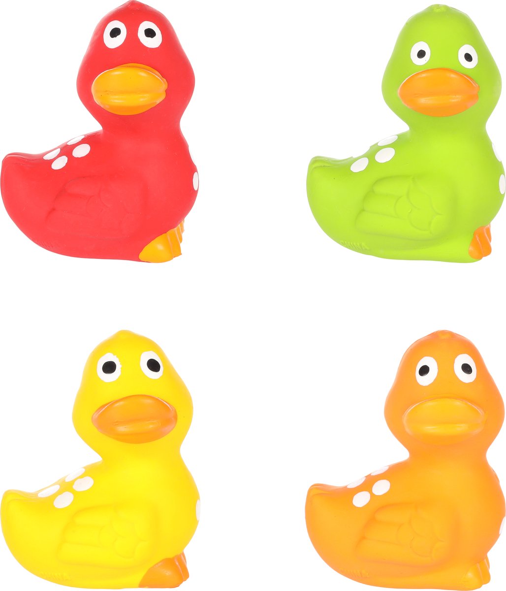 Flamingo Lelka - Speelgoed Honden - Hs Lelka Latex Eenden 7x6x8,5cm Assortiment - 1st - 190444 - 1st
