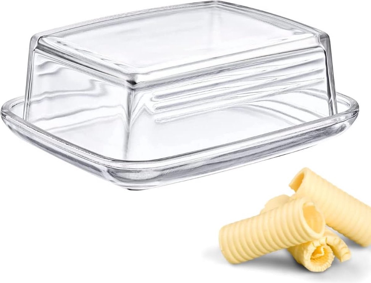 Westmark botervloot, decoratief, lengte: 14,3 cm, glas, transparant, 20852260