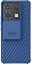 Nillkin CamShield Hoesje voor deXiaomi Redmi Note 13 Pro 5G / Poco X6 - Back Cover met Camera Slider Blauw