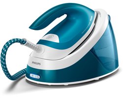 Philips Stoomstrijkijzer met Stoomgenerator GC6815/20 - Met Station - Snel Warm - Verticaal Strijken - Groot Reservoir - Blauw