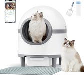 ValueStar - Automatische Kattenbak - Zelfreinigende Kattenbak - Elektrische Kattenbak - Geurverwijdering - Meerdere Katten - App-Bediening - 65 liter - Wit
