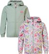 Noppies Girls Jacket Ellisville reversible all over print Meisjes Jas - Whitecap Gray - Maat 98