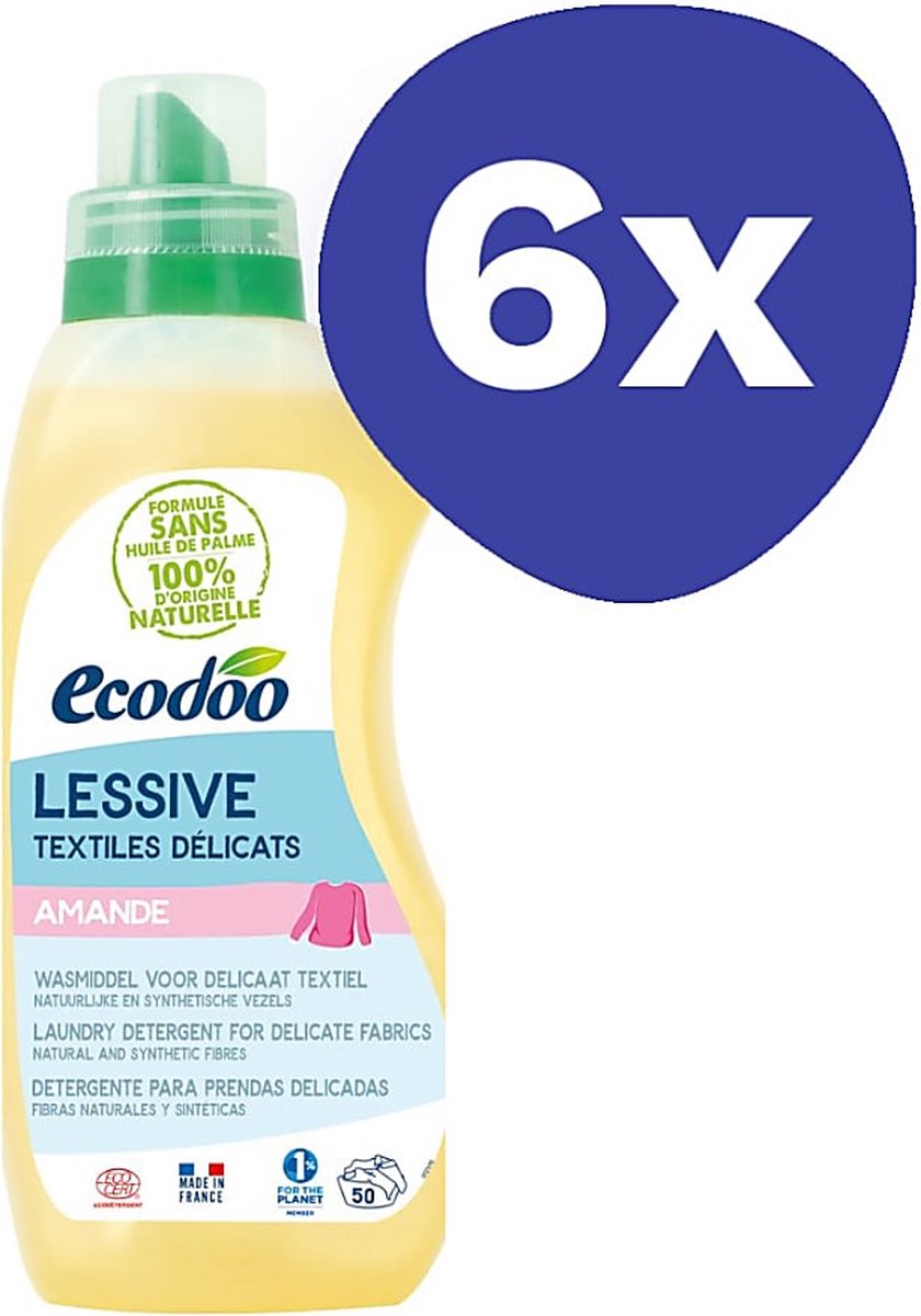 Ecodoo Wasmiddel Delicaat (6x 750ml)