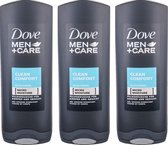 Dove Douchegel - Clean Comfort - Voordeelverpakking 3 x 250 ml