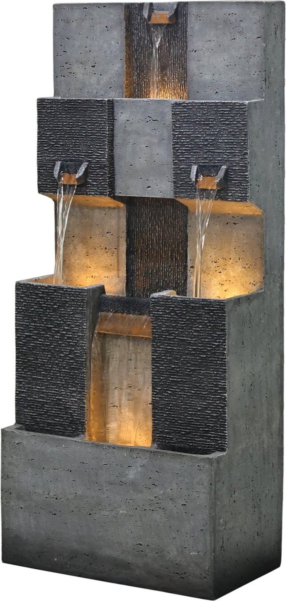 Waterornament Sidney - Polystone - 115cm - Incl. Pomp en Verlichting