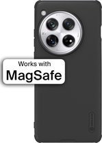 Nillkin Frosted Shield Hoesje Geschikt voor OnePlus 12 | Compatibel met MagSafe | Back Cover met Magneet | Zwart