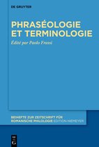 Beihefte zur Zeitschrift fur Romanische Philologie480- Phraséologie et terminologie