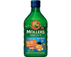 Mollers Omega-3 tutti frutti - 250ml - Levertraan - Voedingssupplement