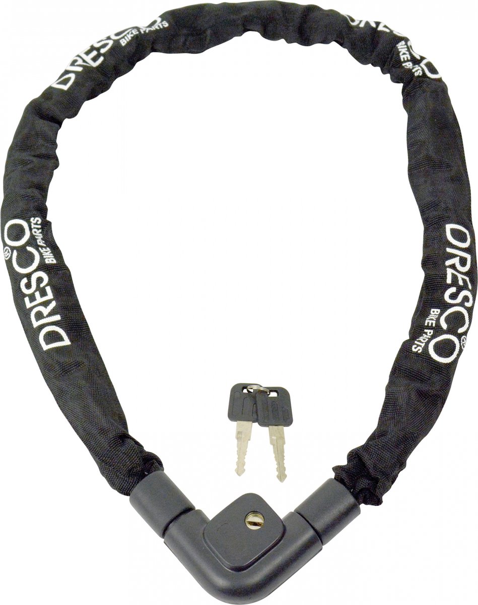 Dresco Kettingslot 120 cm - Zwart