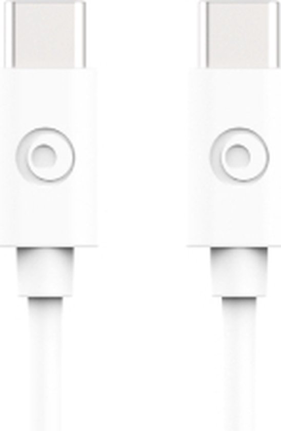 Bigben Connected, USB C/USB C-kabel 2m - 3A, Wit