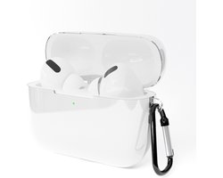 Shieldcase Case - beschermhoes geschikt voor Airpods Pro / 2 Pro silicone case - case geschikt voor Airpods Pro / Pro 2 hoesje - optimale bescherming - transparant