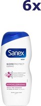 6x Gel Douche Sanex - 500ml - biomeprotect dermo hypoallergénique peaux très sensibles