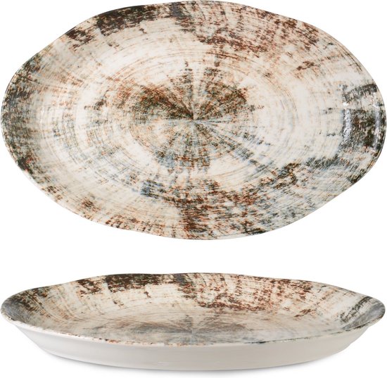 2 Servierschalen Von Rinart - Porzellan 25x15cm Mikrowellen & Spülmaschinenfest