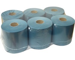 Lucart Handoekrol midi food 1.300 BLAUW 1LGS 20CMX300M (6)