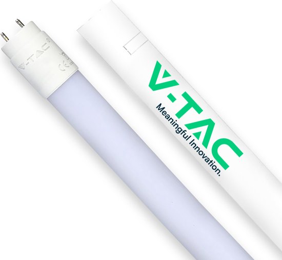 V-TAC VT-6072-N LED T8 buizen - IP20 - Wit - 9W - 850 Lumen - 6500K - 60CM