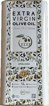 ELEO Extra Virgin Olijfolie - 5 liter - 100% Griekse Koroneiki olijven - Herkomst Amaliade - Superieure kwaliteit - Eerste koude persing - Rijk aan antioxidanten - Bronzen medaille winnaar
