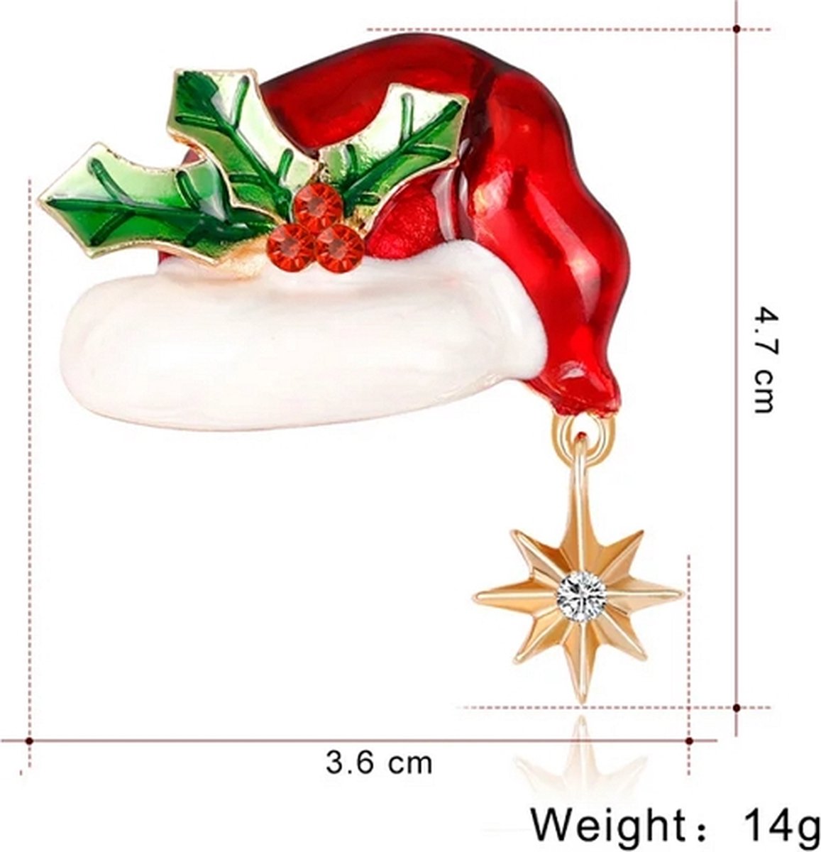 Broche 046 Kerst Muts