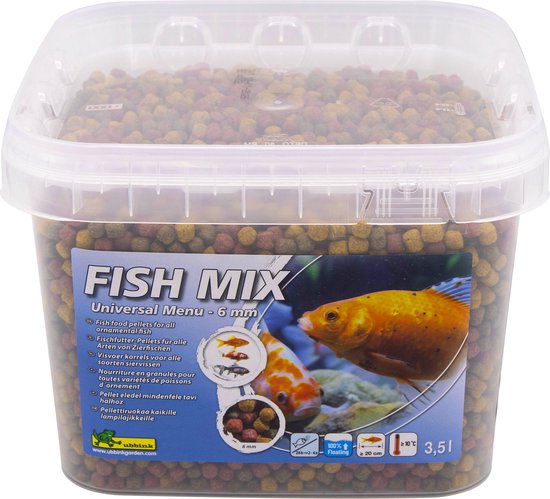 Ubbink - FISH MIX - visvoer - Universal 3,5L - 6mm - compleet voer - drijvend
