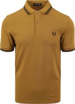 Fred Perry - Polo M3600 Okergeel - Slim-fit - Heren Poloshirt Maat S