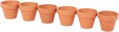 Terracotta pot - Ø 7 cm - 6 stuks - Bloempot - Kweekpot - VI Online Product