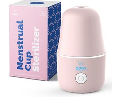 CLEAN BUM Menstruatiecup Sterilisator – Stoomreiniger voor Menstruatiecups – Roze