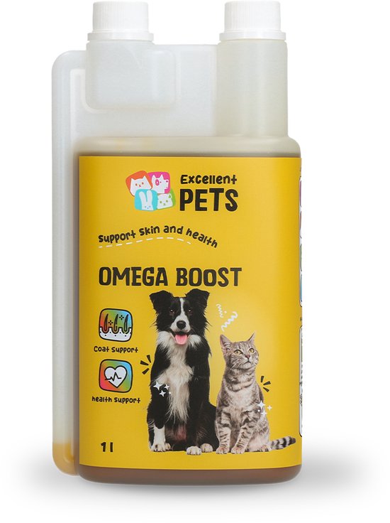 Excellent Omega Boost 1L Aanvullend dierenvoer Omega 3 en 6