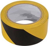 Markeertape geel/zwart - 50mmx33m - Veiligheidsmarkeertape - Verpakt per 3 rollen