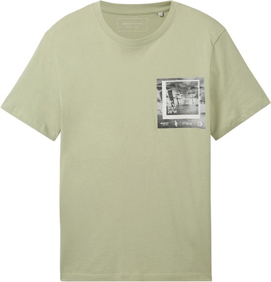 Tom Tailor T-shirt Fotogedrukt T Shirt 1040863xx12 32246 Mannen Maat - XL
