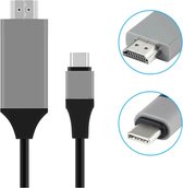 HDMI naar USB-C kabel 2 meter Zwart
