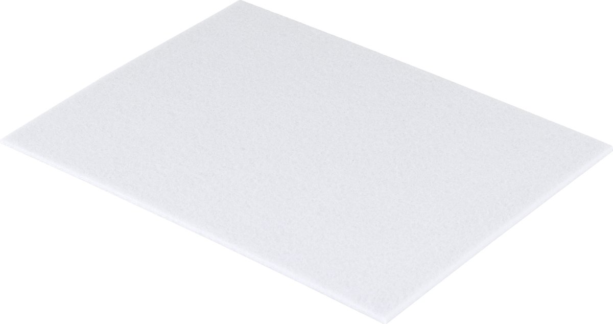 Suki meubelvilt A4 - 300 x 200 mm - Anti kras vloerbescherming - Wit - Zelfklevend