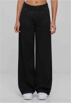 Urban Classics - Pantalon large en Cotton plissé biologique - Taille, 28 pouces - Zwart