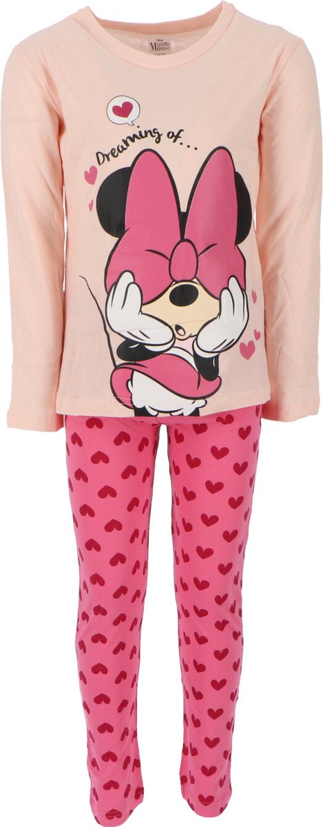 Minnie Mouse Pyjama - Katoen - Roze - Blauw - Kind