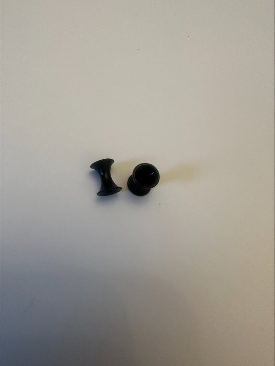 Piercing earplug hol zwart 0.4 cm