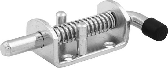 Loquet à ressort - loquet à tirer pour remorque ou porte - 130 mm