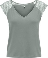 ONLY ONLPETRA S/S LACE MIX TOP JRS NOOS Dames Top - Maat S